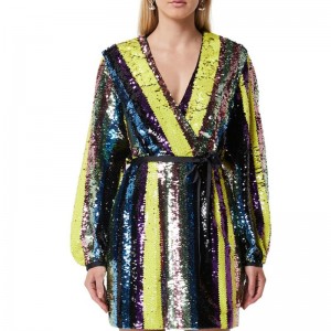 Sản phẩm mới dành cho váy cổ chữ V sequin mini gợi cảm